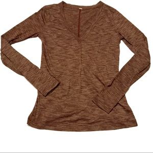 Lululemon Let it Be Long Sleeve Top Heathered Plum